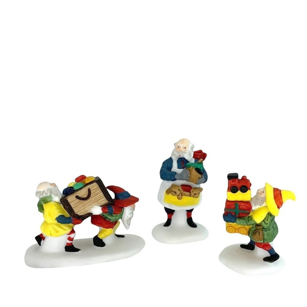Vintage Dept 56 Toymaker Elves Accessory Set Taiwan Heritage‎ Village Christmas